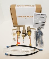 SPEAKMAN NEO SB-1021-E-BBZ WIDESPREAD 2 HANDLE BATHROOM FAUCET BRUSHED BRONZE