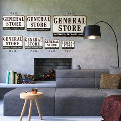 General Store Street Sign Goods Grins Gatherings Durable Perfect for shop Barns