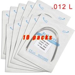 100pcs/10 Packs Dent Orthodontic Stainless Steel Arch Wires Ovoid Form U & L SK