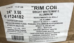 24 in. x 50 ft. Bright White Aluminum Trim Coil