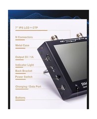 SV4401a 7 inch Touch LCD 50khz 4.4ghz Vector Network Analyzer hf VHF uhf Ante…