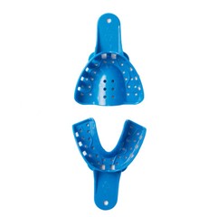 12 Pcs Dental Impression Trays Perforated Plastic Autoclavable Trays EASYINSMILE