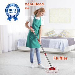 2 Pack Mop Heads Replacements – 40% More Cleaning 2pcs 1-Tank Red, Red