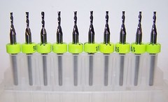 (10) 1/16″ (.0625″) CARBIDE END MILL 2 FLUTE DOWNCUT SOFT PLASTIC 1650.0625.250