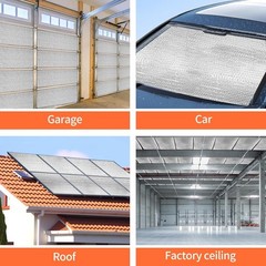 2 Car Garage Door Insulation Kit, 16pc Double Bubble Panel Reflective Insulation