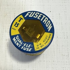 NEW Fusetron T15 Dual Element Time Delay Fuses T-15 15A 15 Amp 4-Pack 4pcs NIB