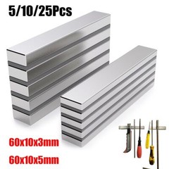 N52 Strong Neodymium Magnets Rare Earth Lifting Magnets 60x10x3mm/60x10x5mm USA