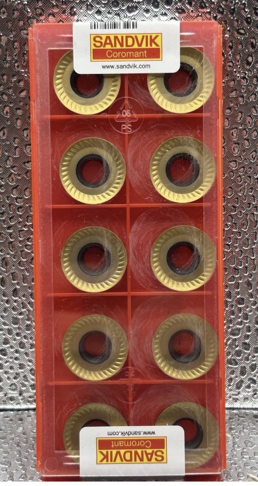 Sandvik Coromant RCKT 19 06 00-MM 2030 Round Carbide Milling Inserts 10pcs
