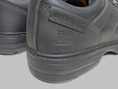 Caterpillar Oversee Oxford Steel Toe Work Shoe Black Leather SRX Mens Size 8.5 W