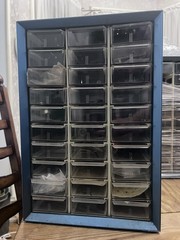 Vintage 30 Drawer Metal Casing Akro-Mills with Model RR Parts Organizer Drawer