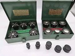 JACOBS RUBBER FLEX COLLET SET USED SEE PHOTOS