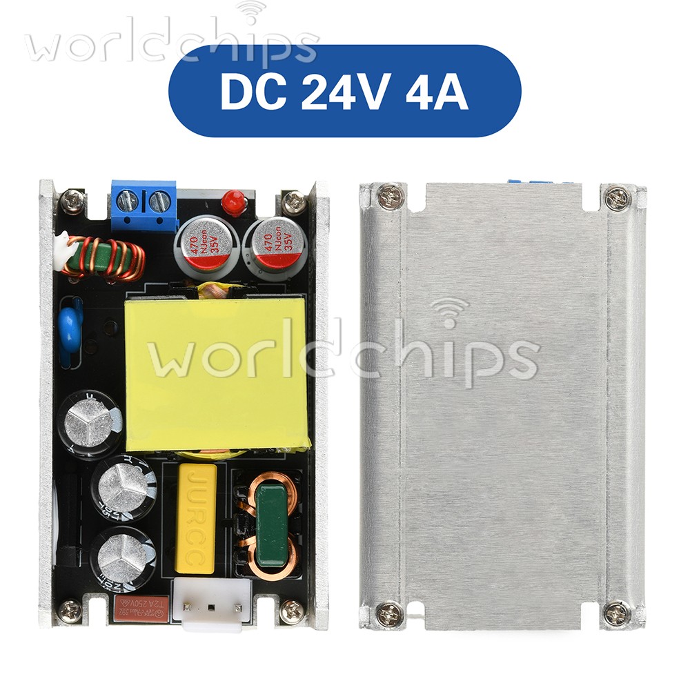 AC 95-265V to DC 24V 4A / 12V 8A 100W High-Power Switching Power Supply Board