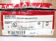 ⭐NEW⭐ EATON CROUSE HINDS ENR21201 EXPLOSION PROOF 20-Amp 120Vac 20A RECEPTACLE