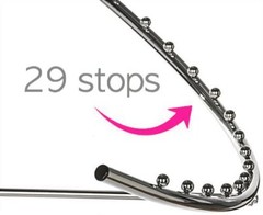 Only Hangers New 29 Ball Spiral Garment Clothing Rack Chrome (SET OF 2)