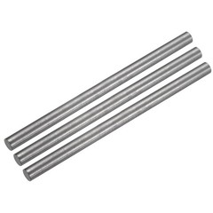 3Pcs Graphite Rod Graphite Stirring Rod Cylinder Stick Carbon Rod 150x8mm Black