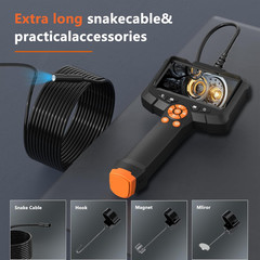 1080P HD Borescope Camera, IP67 Waterproof Endoscope with 8 Adjustable LED Light