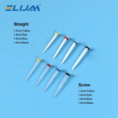 1000Pcs/5Box Dental Fiber Post Kits Screw/Straight Post Quartz Glass Thread Pile
