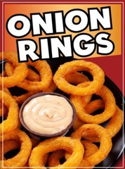 Onion Rings Decal Window Sticker Truck Concession Vinyl Restaurant Sign