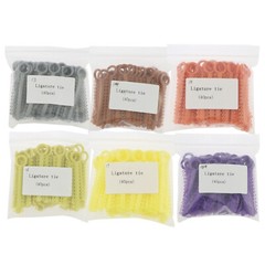1040Pcs/Bag Dental Orthodontic Super Elastic Ligature Ties Rubber Bands 37 Color