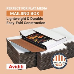 Shipping Boxes Medium 12.5″L x 12.5″W x 1″H 50-Pack – Corrugated Cardboard Bo…