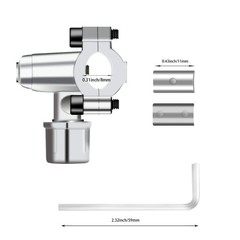 6 Pack BPV31 Bullet Piercing Valve Line Tap Valve Kits Adjustable Valve for A.