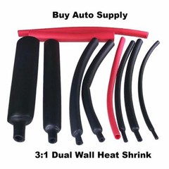 (25 6″ Pcs) 1/2″ / 12.7mm Red Adhesive Lined Dual Wall 3:1 Heat Shrink Tubing