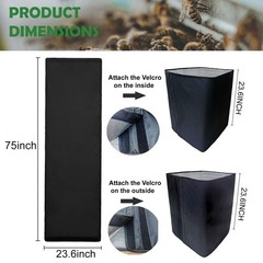 Bee Hive Wrap for Winter,3 Layers 600D Oxford Cloth Bee Box Comfort Protectiv…