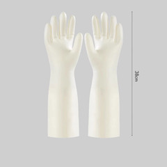 White Nitrile Gloves Extended and Durable Gloves for Kitchen Washing Waterproof