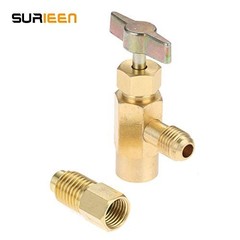 R1234Yf Self-Sealing Can Tap, F-1/4 SAE 1/2 LH Thread Valve Tool with Adapter