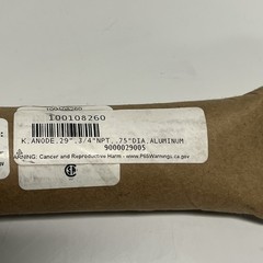 NEW, LOCHINVAR, 100108260, 29 IN, 3/4″ NPT, .75″ DIA, ALUMINUM ANODE. (3L-3)