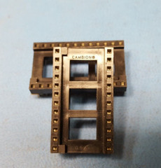 (10 PCs) IC SOCKET , 24 PIN , CAMBION, DIP , THROUGH_HOLE, Kynar Film Protected