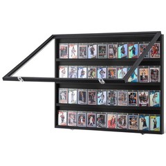 Wall Mount Display Case for 36 Cards 30.5×24.3×2.1in with 98% UV Block Glass
