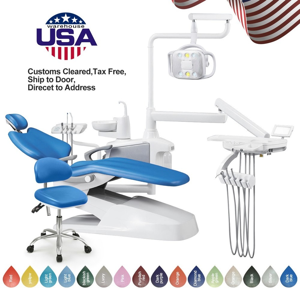 Dental Unit Chair Computer Controlled DC Motor/Portable Delivery Unit Cart
