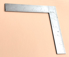 Brown & Sharpe Mfg. Co. No. 547 6 x 5 Inch Thin Steel Square. Made in the USA.