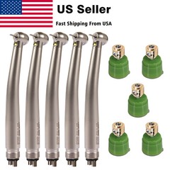 1-10pcs 4 Hole Dental LED High Speed Handpiece Turbine / Big Cartridge NSK Style