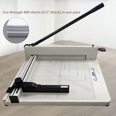 HFS Heavy Duty Guillotine Paper Cutter – 17″ Commercial Metal Base A3/A4 Trimmer