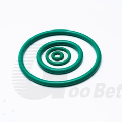 3.55mm Cross Section Metric FPM FKM Rubber O-Rings 3mm-390mm ID 75 Shore A Green