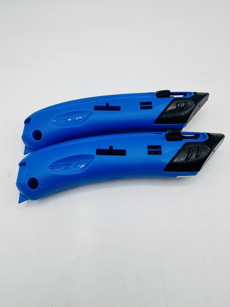 Lot Of 2 – PACIFIC HANDY CUTTER EZ4 Guarded Spring Back Safety Cutter Easy Cut