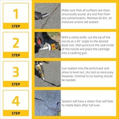Fast-Acting Asphalt Crack Filler – 9 oz. Cartridge