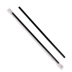 Karat C9035 9 in. Jumbo Straws – Black (2000/Carton) New