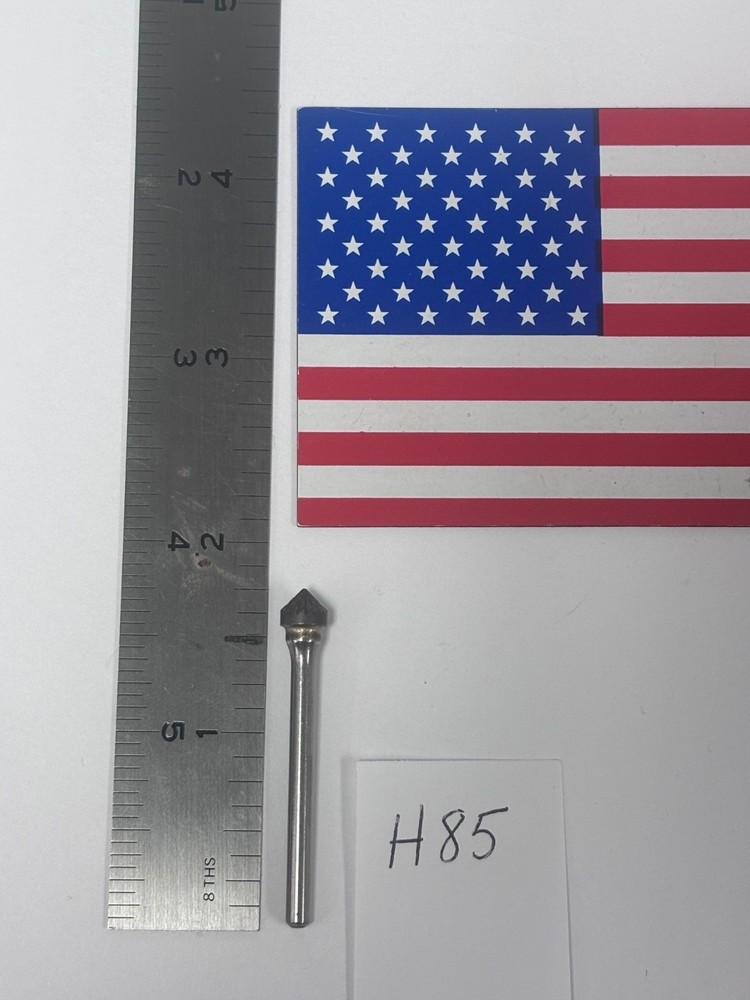 1 NEW FALCON / SGS 1/8″ SHANK CARBIDE BURR SK-42 (90° ANGLE) DOUBLE CUT (H85)