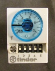 FINDER 85 02 0 024 0000 2C0-DPDT 10Amp 24VAC DC Timer Timing Relay Multifunction