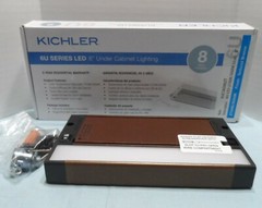 Kichler 8 inch under cabinet lighting, textured bronze finish, new #GUCSK08BZT