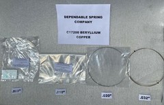 .010″ – .25 mm Beryllium Copper Spring Wire Silver Coated C17200 SIZE- 15 FEET