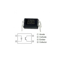 100pcs PC817 EL817C LTV817 PC817-1 80V 20mA OPTOCOUPLER Phototransistor DIP-4