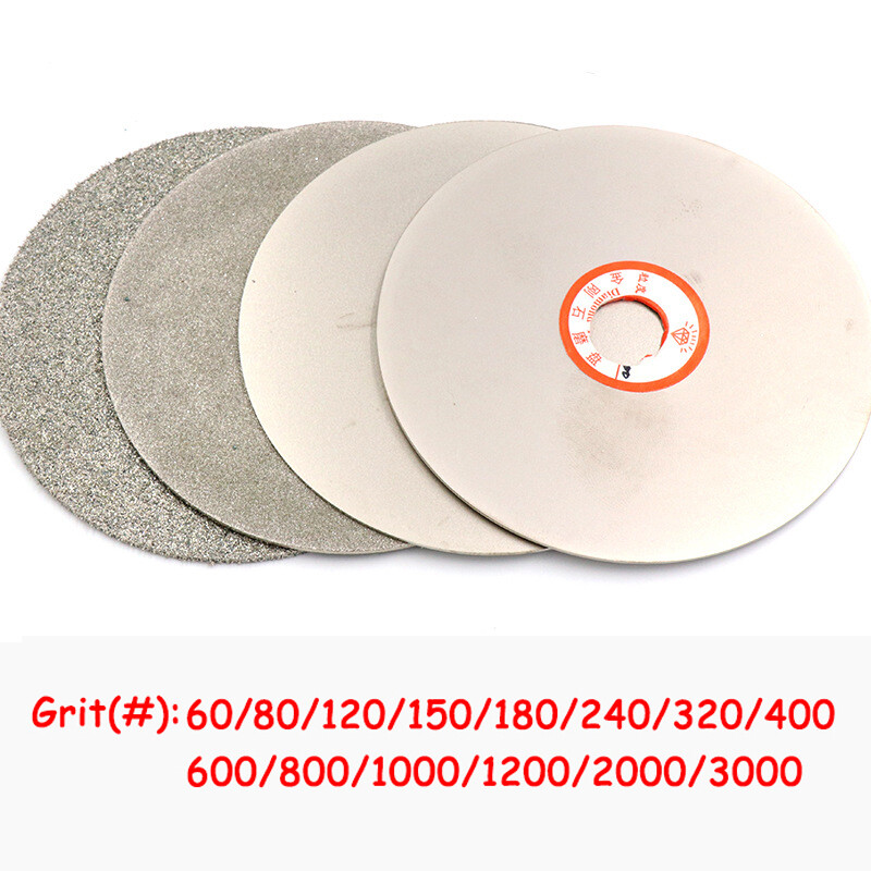 4″ 100mm Diamond Grinding Disc Abrasive Wheel Coated Flat Lap Disk 36-3000 Grit