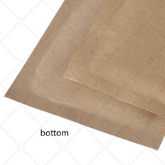 Variety Sizes Double-Sided Beige Kraft Paper Zip Lock Pouch Bag Herb Packing M