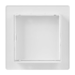4×4 Access Panel for Drywall and Ceiling, White ABS Plastic, Hinged Door