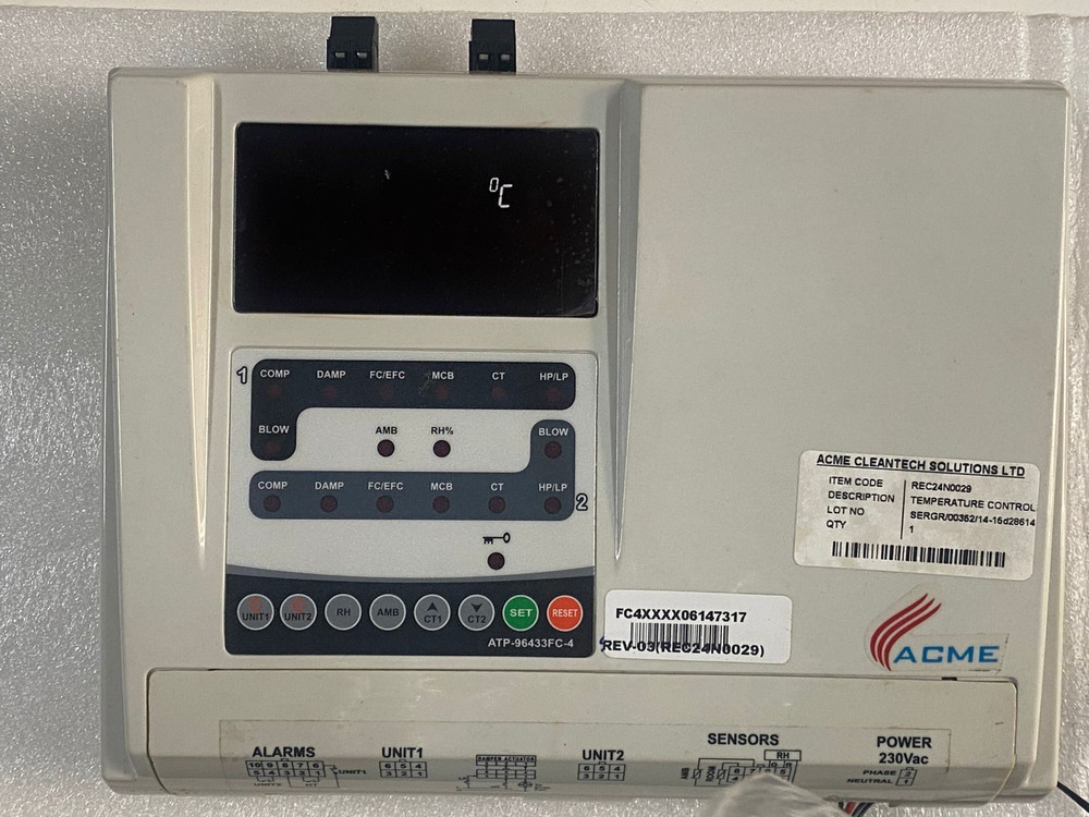 New ACME ATP-96433FC-4 Temperature Control With Sensor