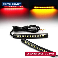 FXC 2x Universal Flexible LED Turn Signal Tail Brake License Plate Light Integra